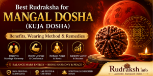 Best Rudraksha for Mangal Dosha (Kuja Dosha) – Benefits, Wearing Method & Remedies | Rudraksh.info